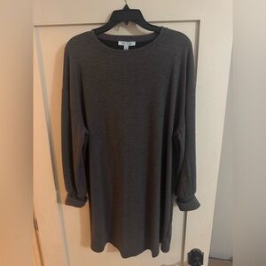 She + Sky Charcoal Gray Dress